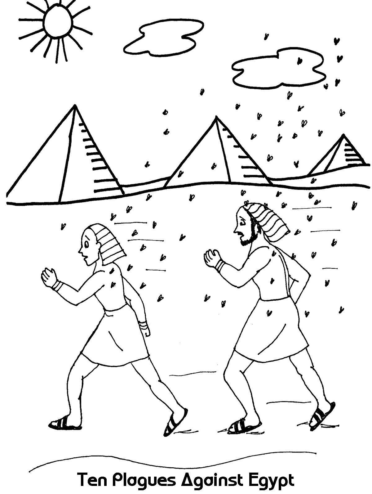 10 Plagues Of Egypt Coloring Pages at Free printable