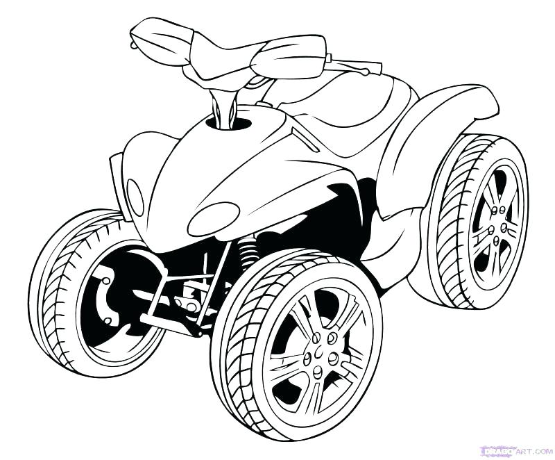 800x662 4 Wheeler Coloring Pages Four Wheeler Coloring Pages Fo...