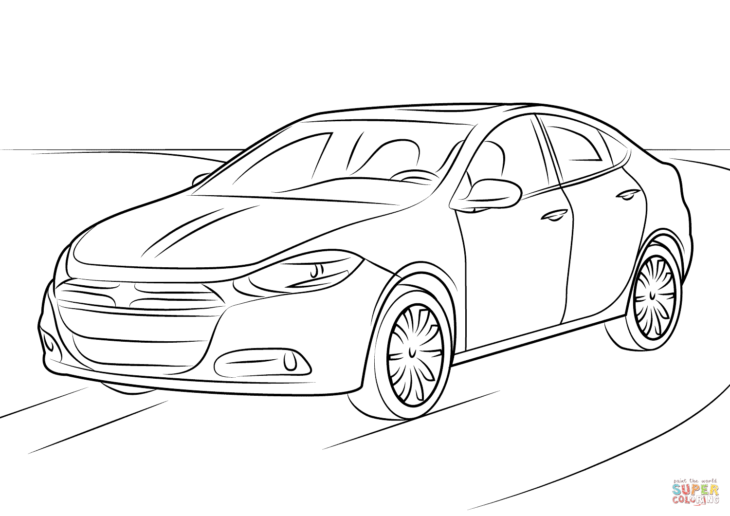 Dodge Charger Coloring Pages At Getcolorings Free Printable