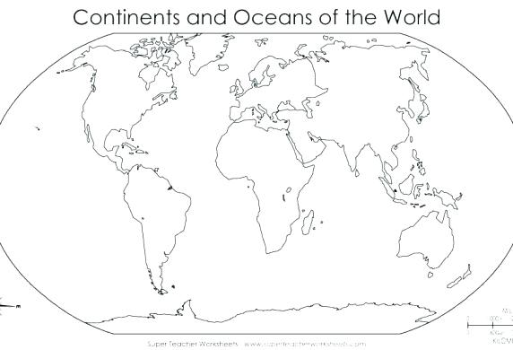 7 Continents Coloring Page at Free printable