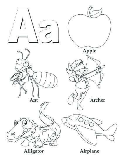 A To Z Coloring Pages At Free Printable Colorings