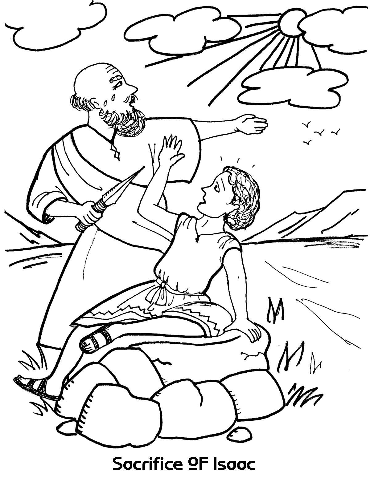 Abraham And Isaac Coloring Page at Free printable