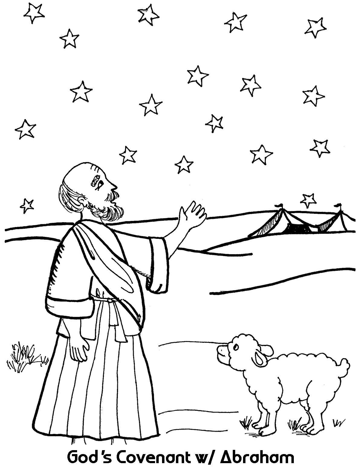 Abraham And Lot Coloring Pages