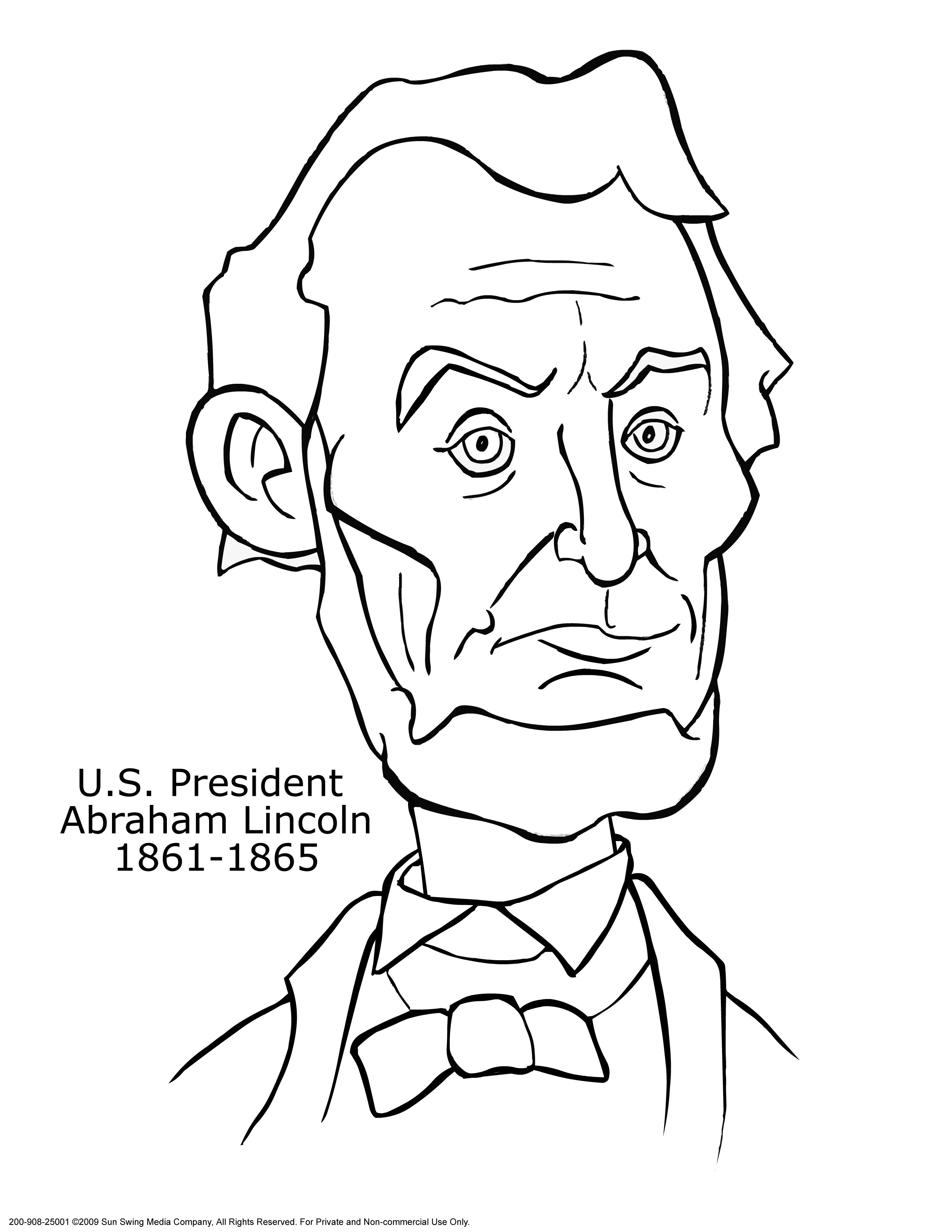 Abraham Lincoln Coloring Page at GetColorings com Free printable