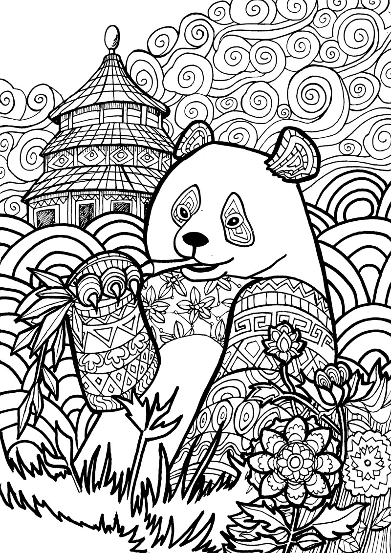 Abstract Animal Coloring Pages at GetColorings.com | Free printable