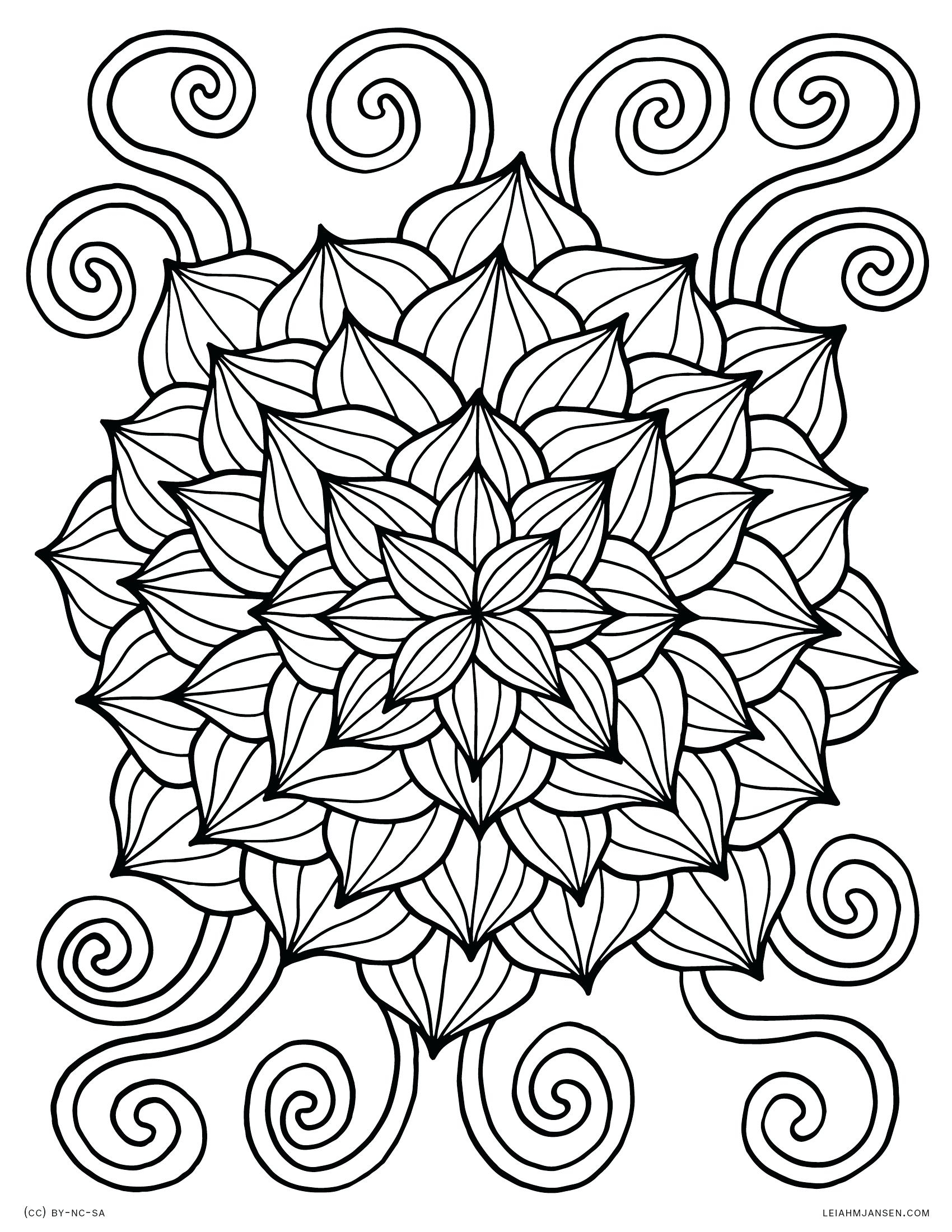Abstract Flowers Coloring Pages at GetColorings.com | Free ...