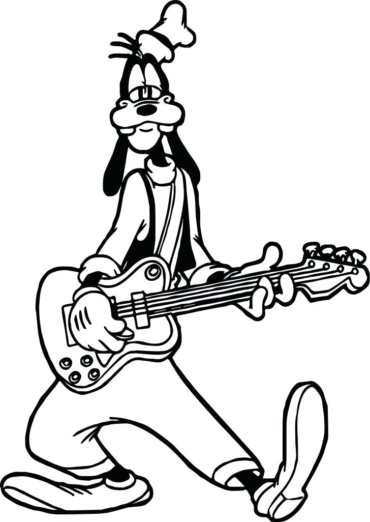 Acoustic Guitar Coloring Pages at Free printable
