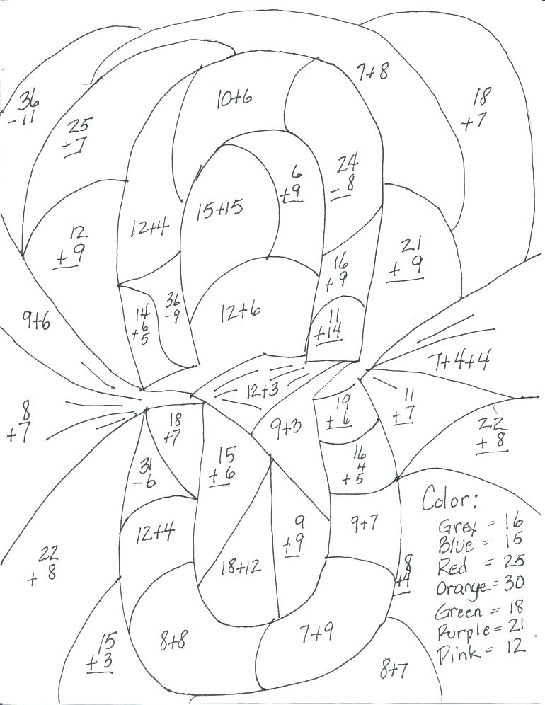 Addition And Subtraction Coloring Pages at GetColorings.com | Free