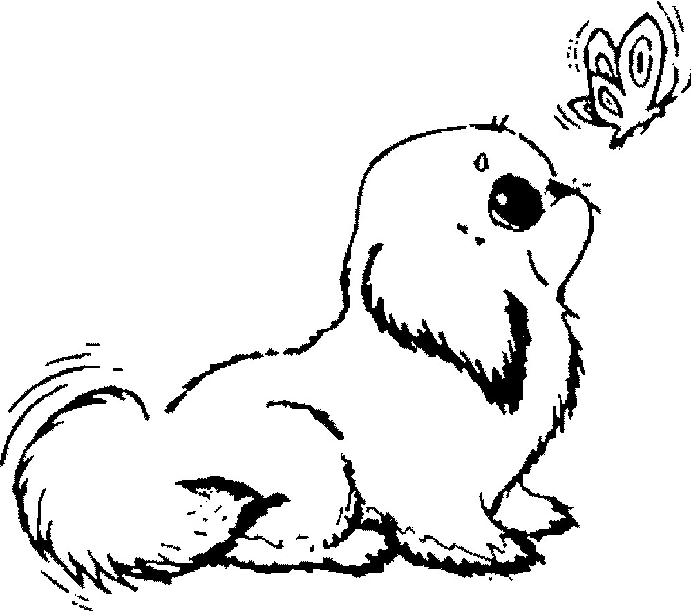 Adorable Puppy Coloring Pages at GetColorings.com | Free ...