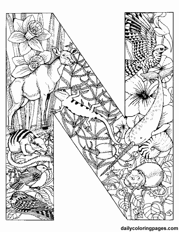 Adult Alphabet Coloring Pages At Free Printable Colorings Pages To Print And