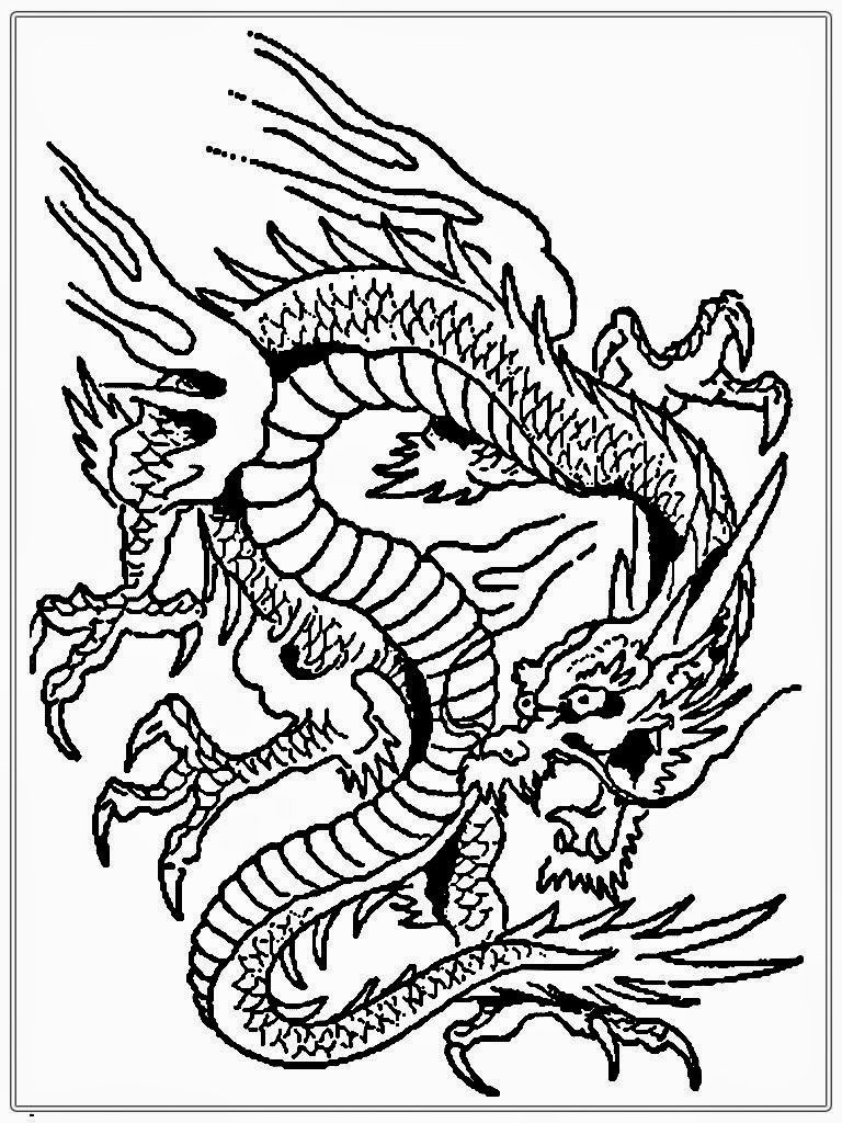 Adult Coloring Pages Dragons At GetColoringscom | Free Printable