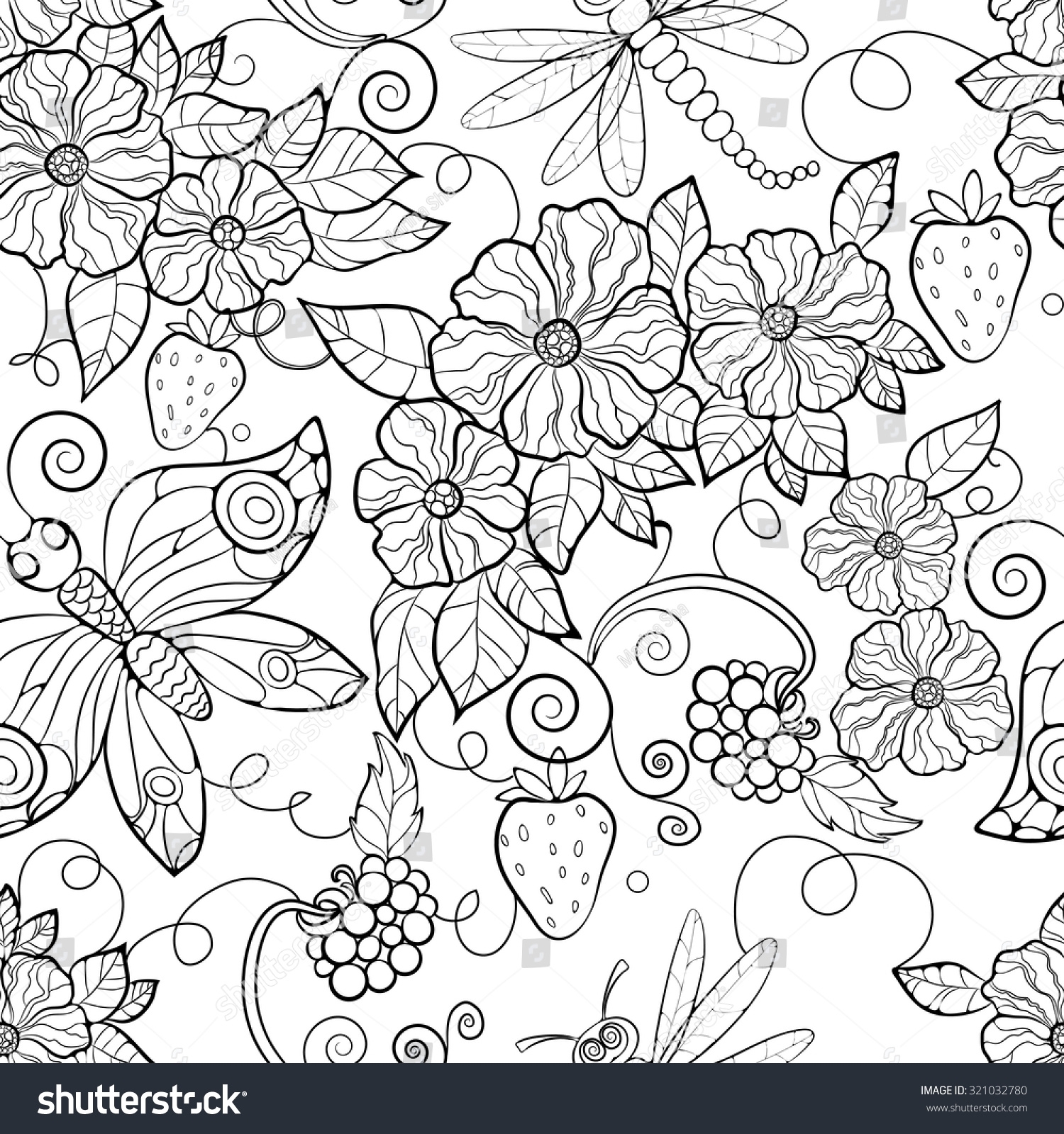 Adult Coloring Pages Patterns Flowers at GetColoringscom