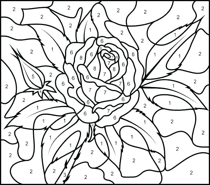 Advanced Color By Number Coloring Pages At GetColorings Free 