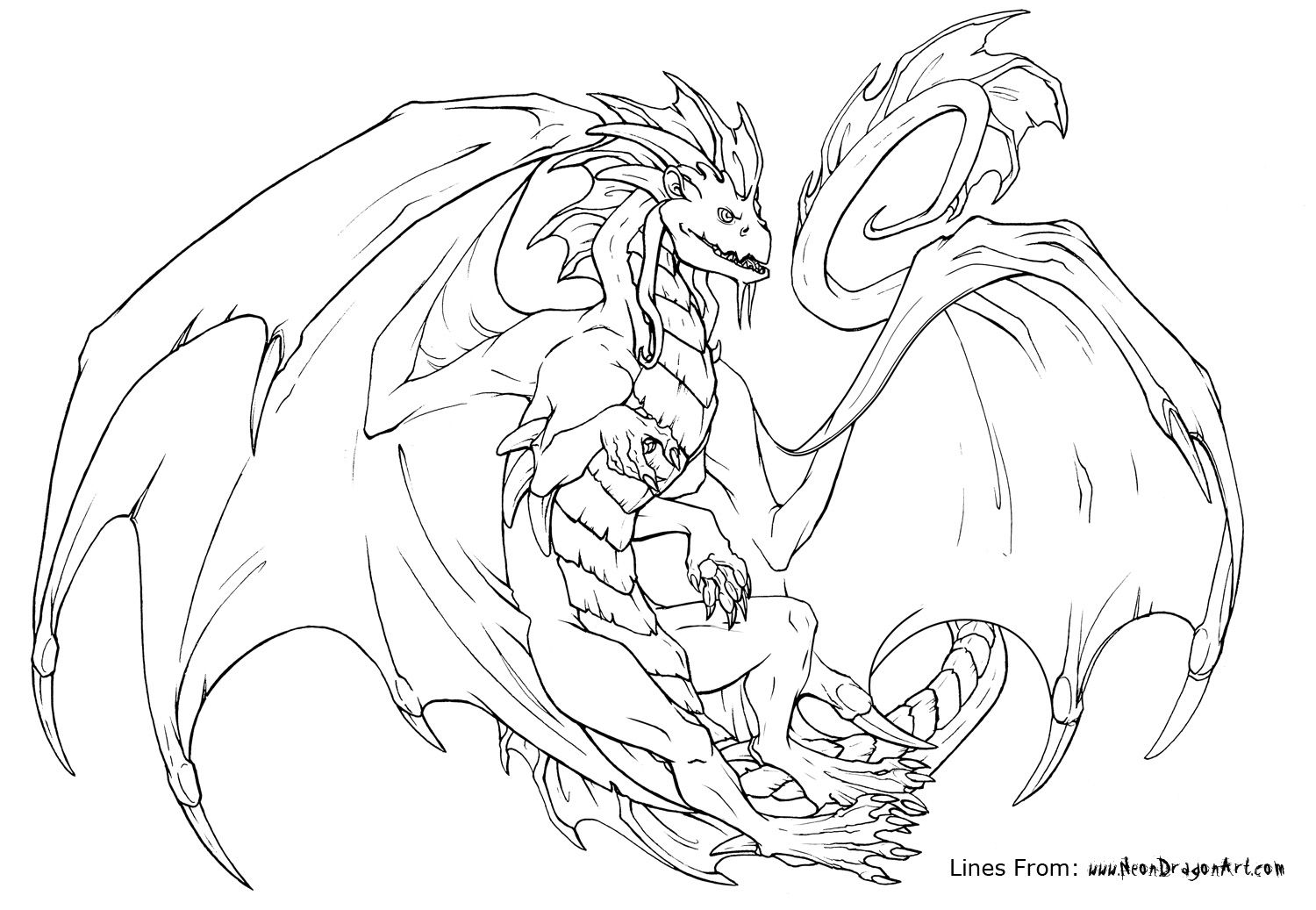 Advanced Dragon Coloring Pages at GetColorings.com | Free printable