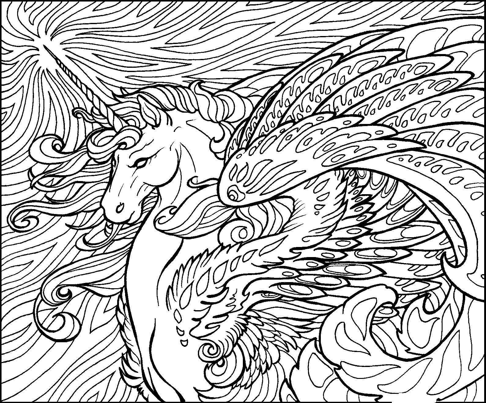 Advanced Fantasy Coloring Pages at GetColorings.com | Free ...