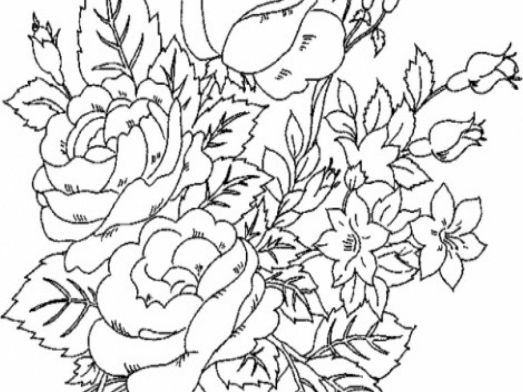 Advanced Flower Coloring Pages at GetColorings.com | Free printable