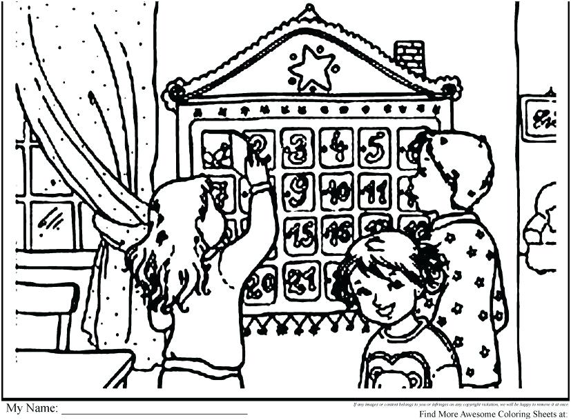 Advent Calendar Coloring Pages at GetColorings.com | Free printable