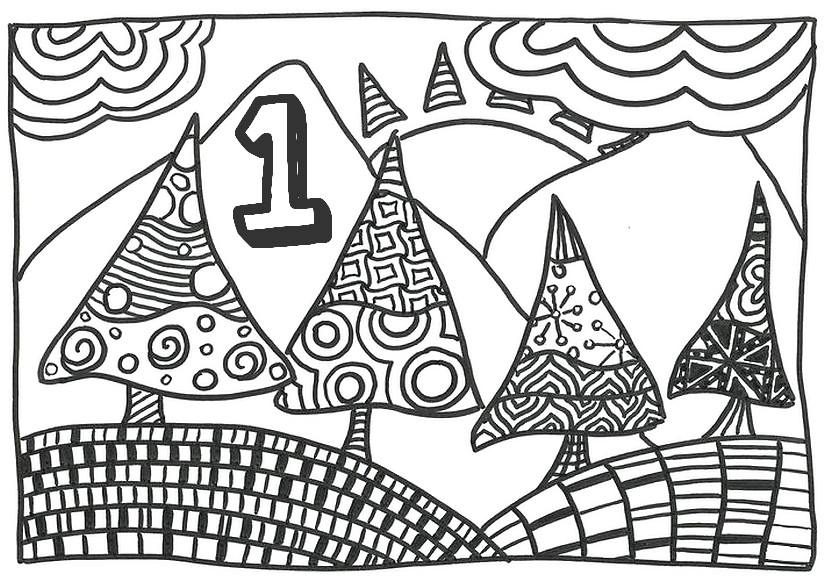 Advent Calendar Coloring Pages at GetColorings.com | Free printable