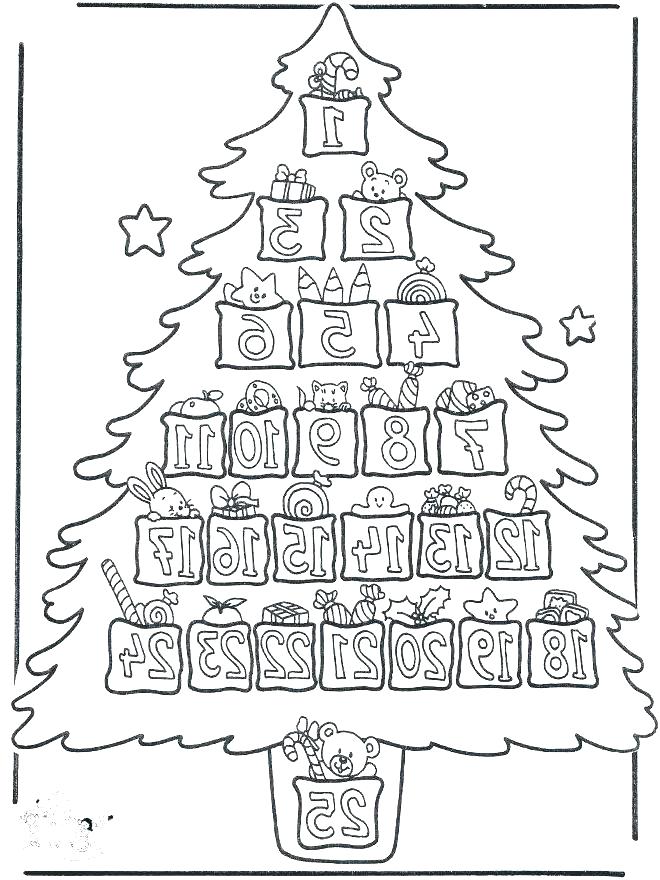 Advent Calendar To Color