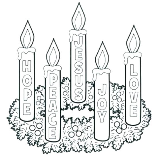 Advent Wreath Coloring Page at GetColorings.com | Free printable
