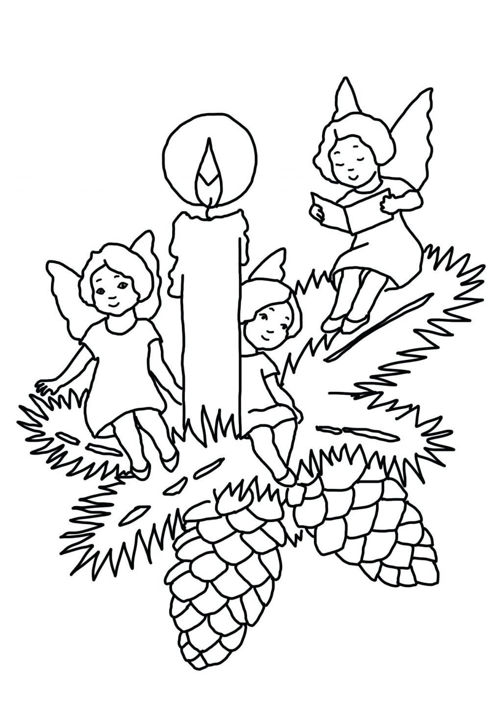 advent wreath coloring pages printable at getcolorings