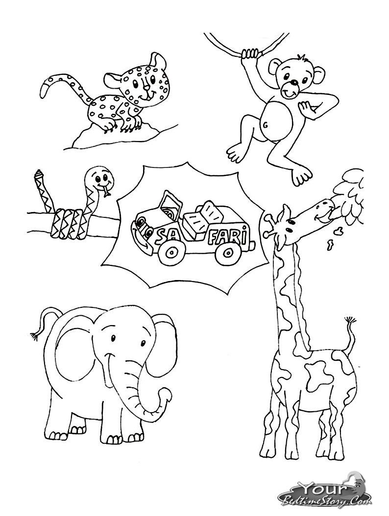 african animal coloring pages