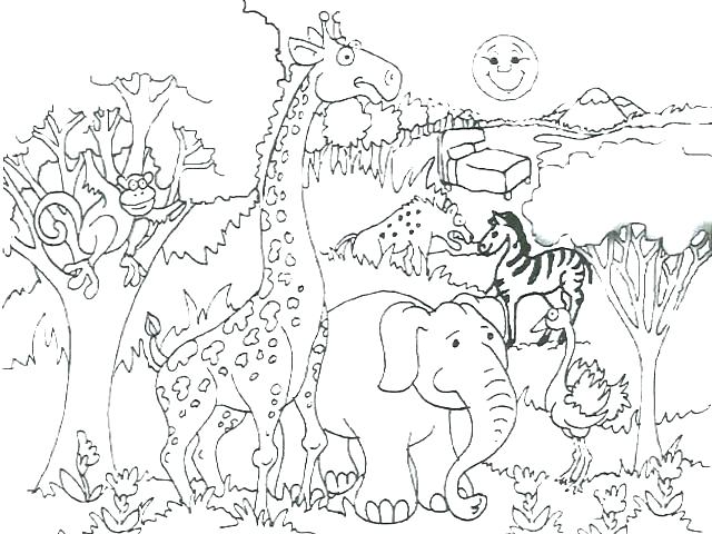 African Safari Coloring Pages at GetColorings.com | Free printable