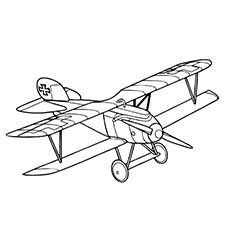 airplane detailed adult coloring page
