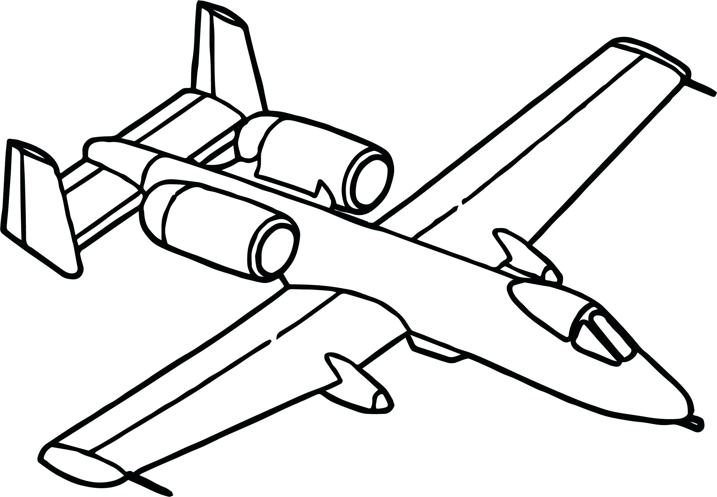 airplane coloring page for kids