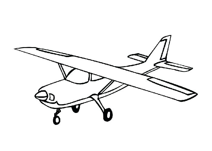 airplane printable coloring page