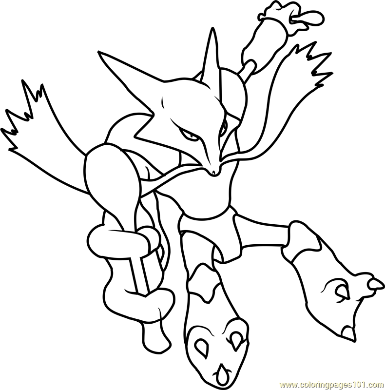 Alakazam Coloring Pages at GetColorings.com | Free printable colorings