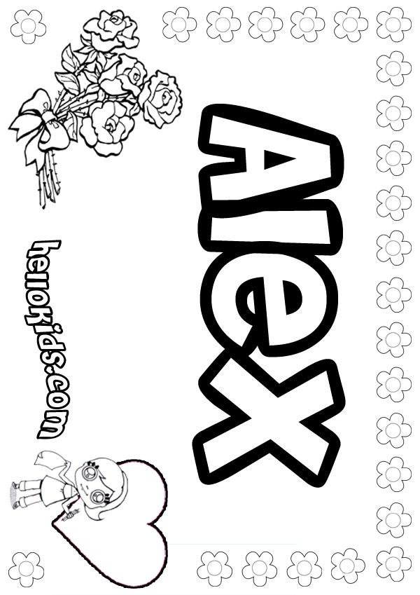 Alex Coloring Pages at GetColorings.com | Free printable colorings