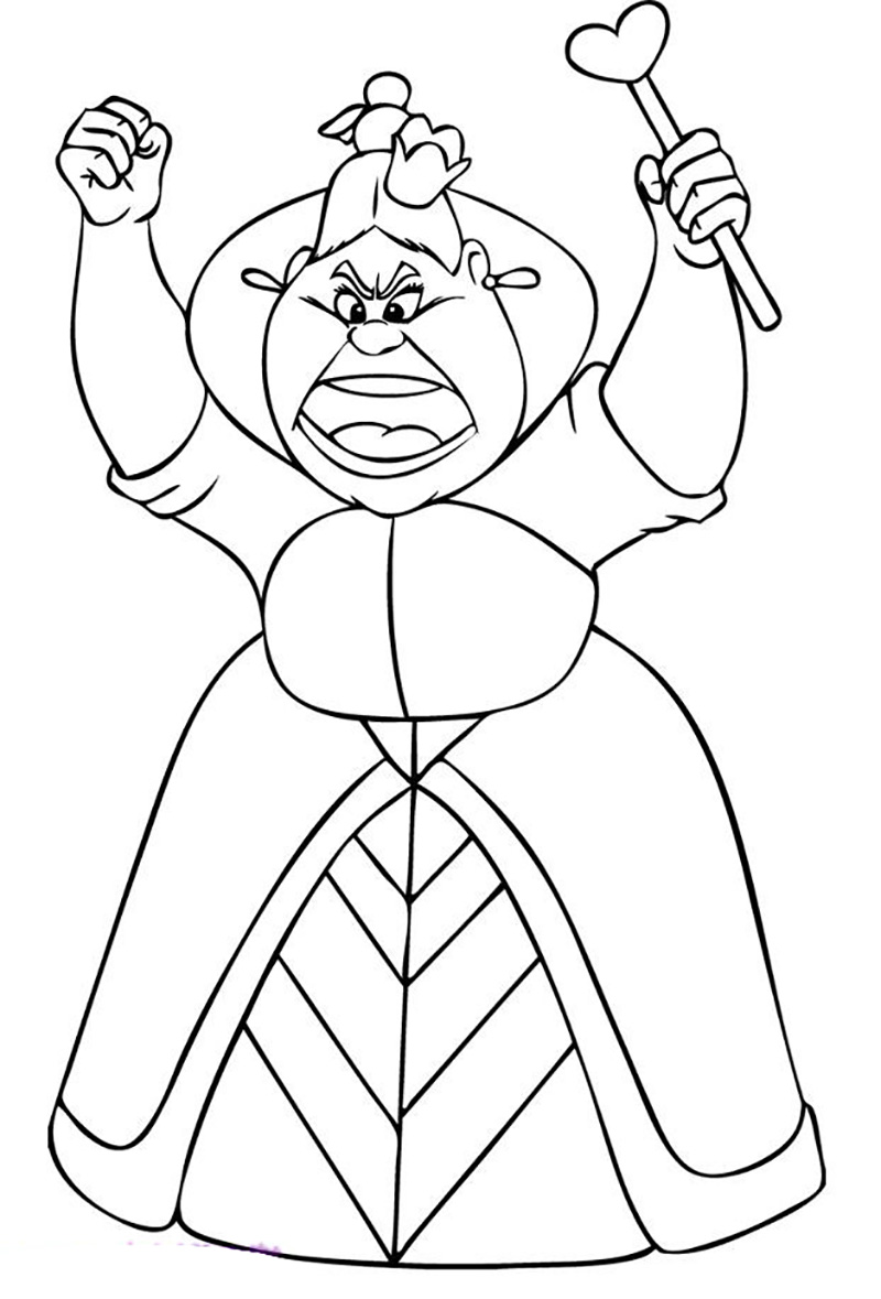 Alice In Wonderland Cartoon Coloring Pages At GetColorings Free 