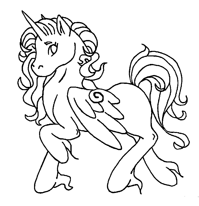 Alicorn Coloring Pages at Free printable colorings