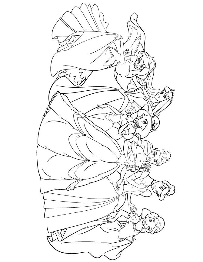 All Disney Baby Princess Coloring Pages - Baby disney ...