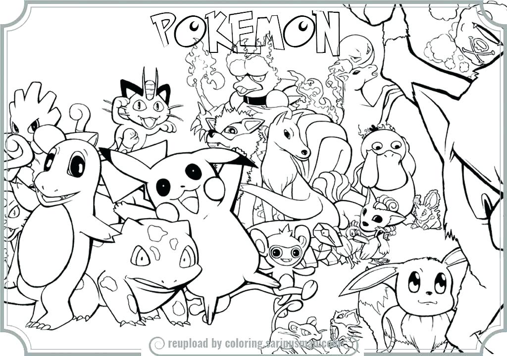 All Pokemon Coloring Pages at GetColorings.com | Free printable