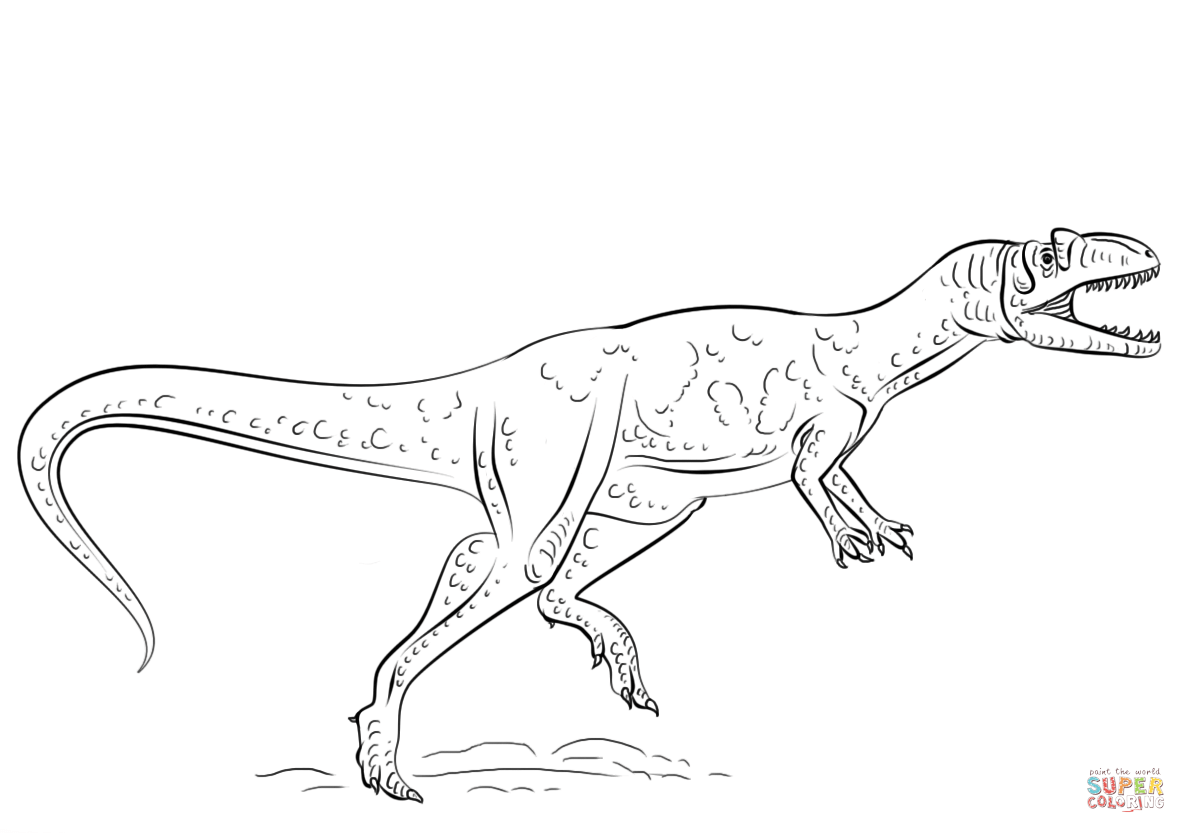 Allosaurus Coloring Page at GetColorings.com | Free printable colorings