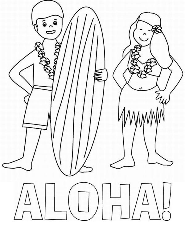 Aloha Coloring Pages at GetColorings.com | Free printable colorings