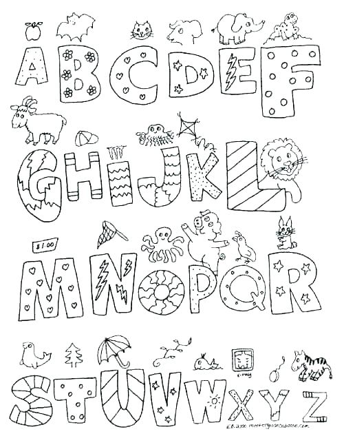 Alphabet Coloring Pages at GetColorings.com | Free printable colorings