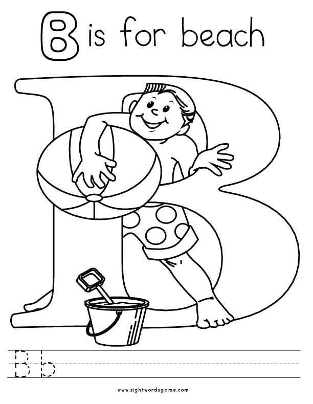 Alphabet Coloring Pages B At GetColorings.com | Free Printable ...