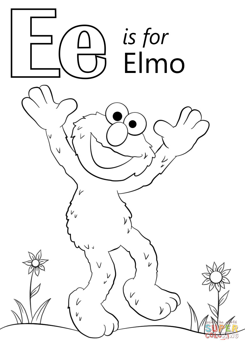 Alphabet Coloring Pages E At Getcolorings.com | Free Printable