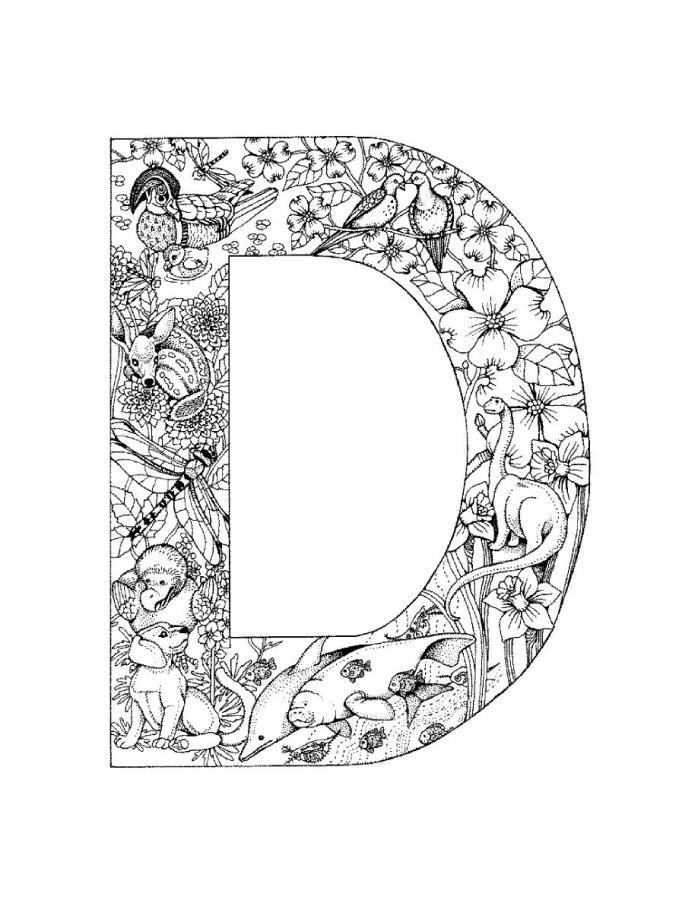 Alphabet Coloring Pages For Adults at GetColorings.com | Free printable