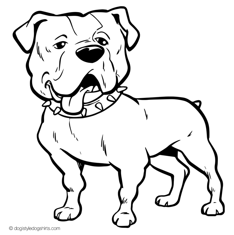 American Bulldog Coloring Pages at Free printable