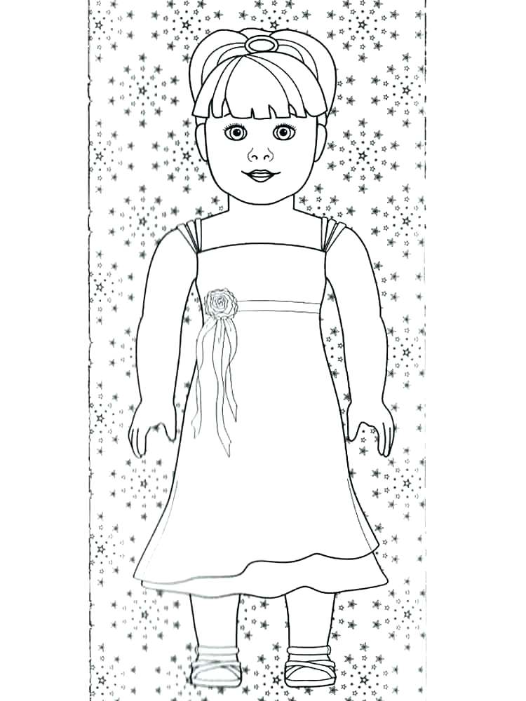 American Girl Doll Coloring Pages Free at GetColoringscom
