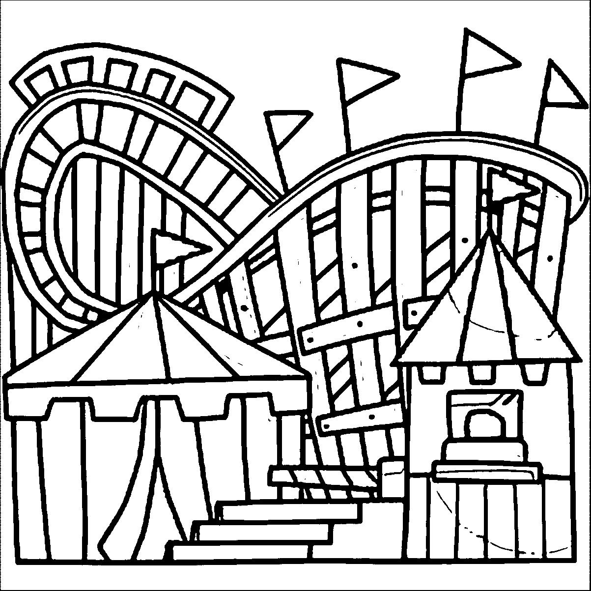 Amusement Park Coloring Pages at GetColorings.com | Free printable