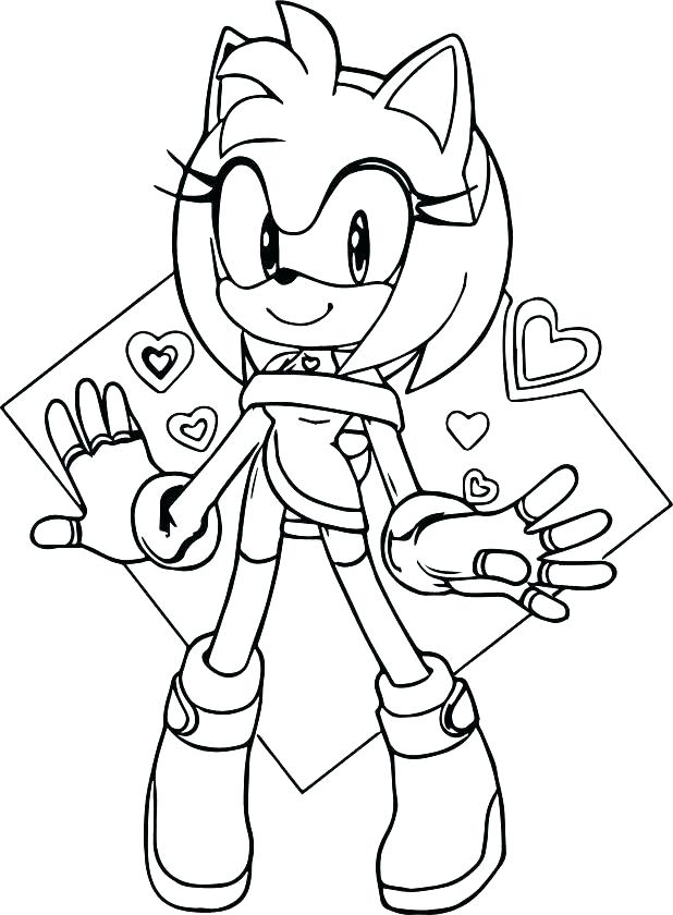 Amy Rose Coloring Pages At GetColorings Free Printable Colorings 