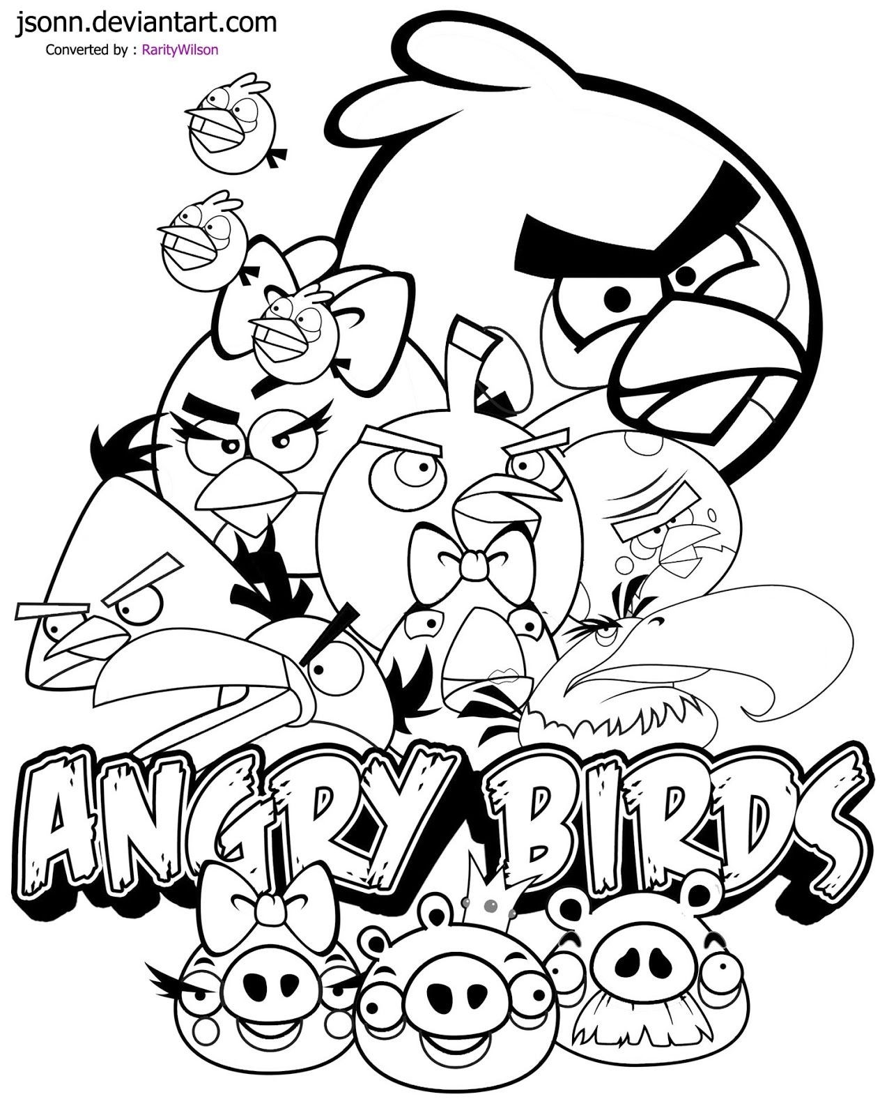 Angry Birds Printables Coloring Pages at GetColorings com Free