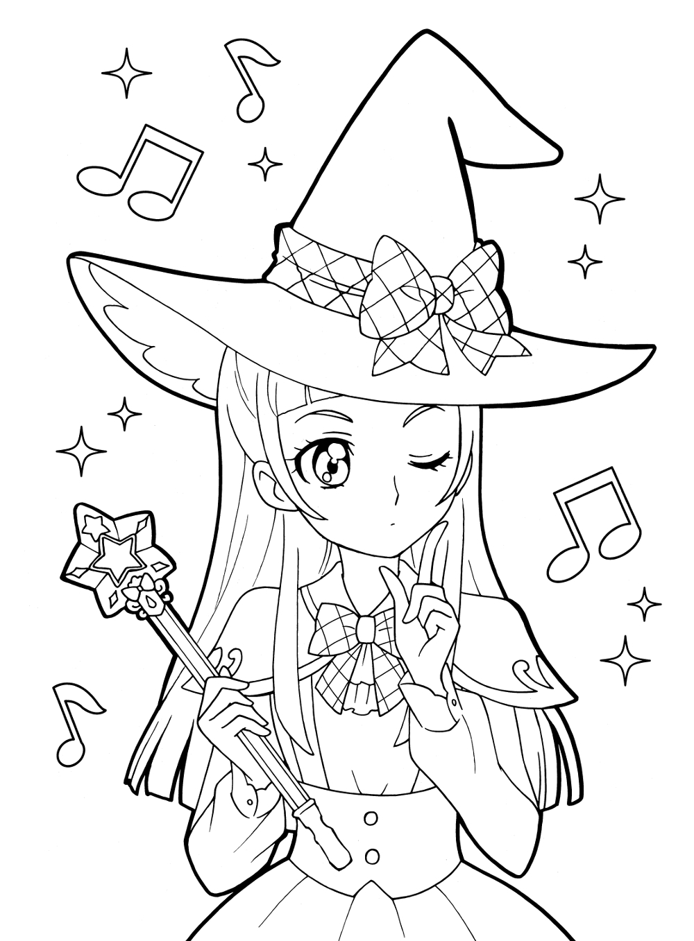 Anime Christmas Coloring Pages at GetColorings.com | Free printable