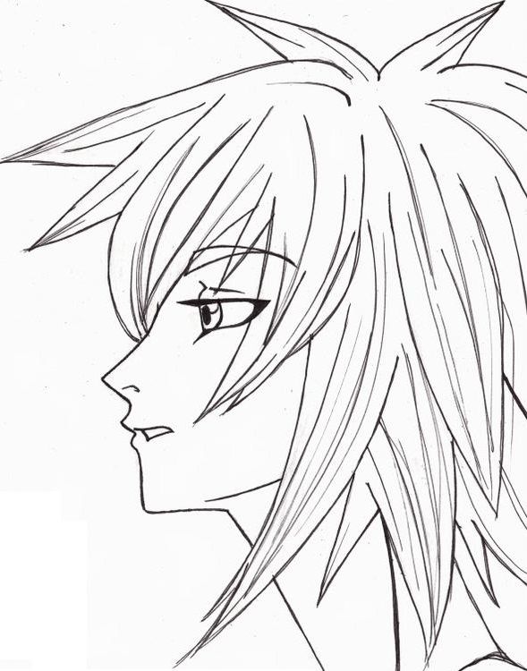 Anime Guy Coloring Pages at Free printable colorings