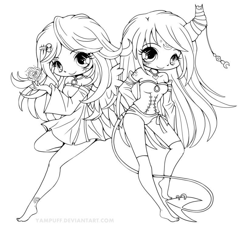 Anime Halloween Coloring Pages at GetColorings.com | Free printable